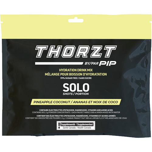 THORZT Sugar-Free Solo Shot Hydration Drink Mix, Single Serve, Pineapple-Coconut Distribution Élite MP