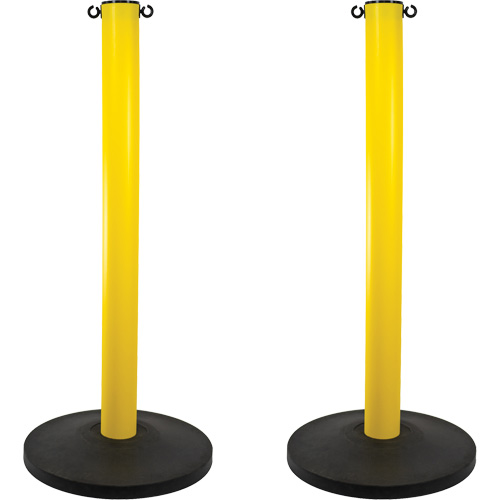 Industrial Stanchion, 37" High, Yellow Distribution Élite MP