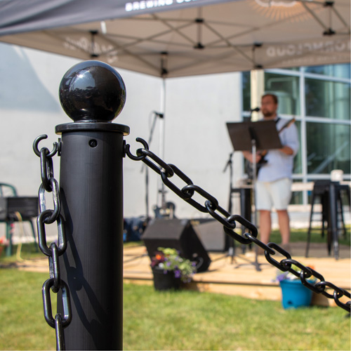 Chaîne de barri&egrave;re en plastique, Vert Distribution Élite MP