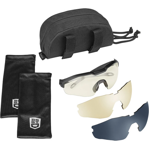 MY6 Safety Glasse Eyeshield Kit, Clear/Copper/Smoke Lens, Anti-Fog/Anti-Scratch, ANSI Z87+ Distribution Élite MP
