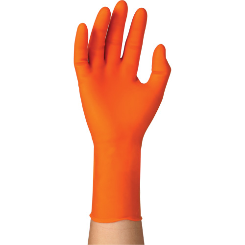 Gants jetables TOUCHNTUFF 93-800, 10/9,5, Latex/N&eacute;opr&egrave;ne/Nitrile, 23,6-mils, Sans poudre, Orange Distribution Élite MP