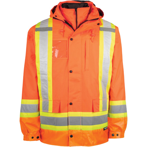 High-Visibility 7-in-1 Jacket, Polyester, High Visibility Orange, Medium Distribution Élite MP