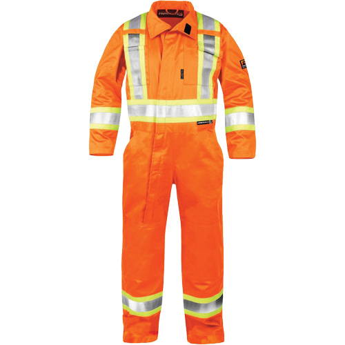 High-Visibility Fire-Resistant Coveralls, Size X-Large, Orange Distribution Élite MP