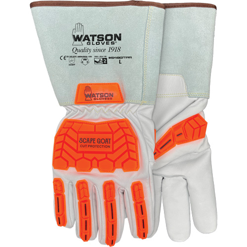 Gants r&eacute;sistants &agrave; la coupe Scape Goat, T-petit, Paume en Ch&egrave;vre, Poignet Manchette/Conducteur Distribution Élite MP