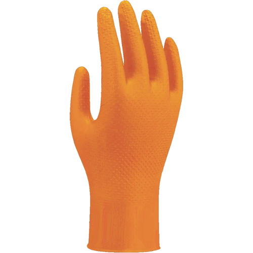 709HVO High-Visibility Disposable Gloves, 10/X-Large, Nitrile, 8-mil, Powder-Free, Orange Distribution Élite MP