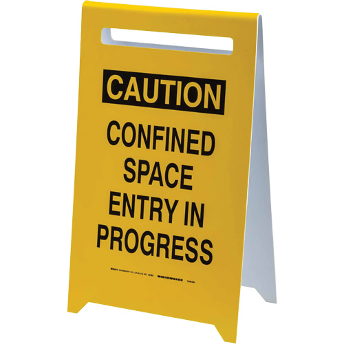 Panneau de sol “Caution Confined Space Entry In Progress”, Anglais Distribution Élite MP