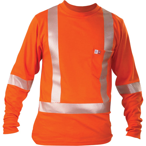T-shirt &agrave; manches longues, 3T-Grand, Orange Distribution Élite MP
