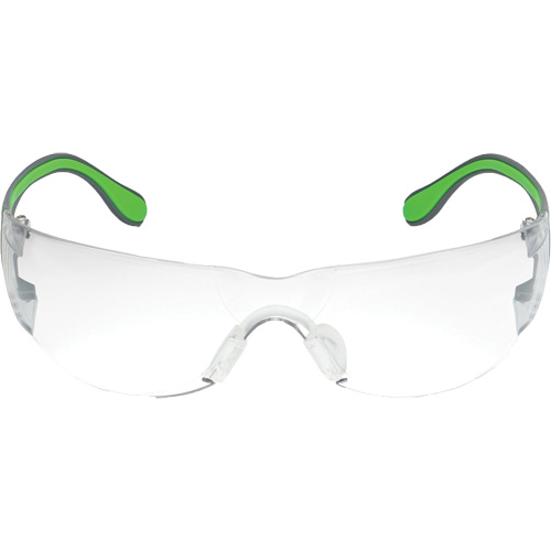 Adapt Lite Grey/Green Safety Glasses, Clear Lens, Anti-Fog/Anti-Scratch, ANSI Z87+/Meets/Exceeds CSA Z94.3 Distribution Élite MP