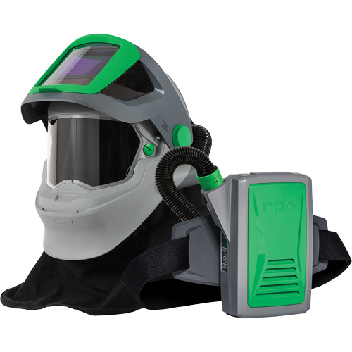 Z4&reg; Welding Respirator with FR Shoulder Cape & PX5&reg; PAPR, Facepiece Respirator/Welding Helmet Distribution Élite MP