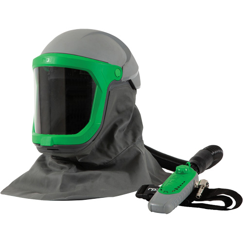Z-Link Respirator with Safety Lens, FR Shoulder Cape, Breathing Tube & C40, Facepiece Respirator/Welding Helmet Distribution Élite MP