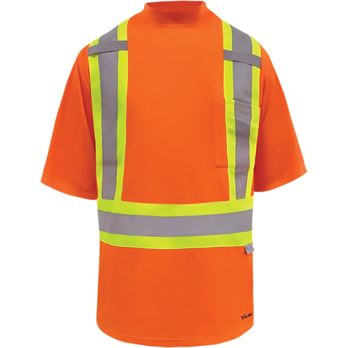 T-shirt de s&eacute;curit&eacute; doubl&eacute; de bambou Viking, Polyester, Petit, Orange haute visibilit&eacute; Distribution Élite MP