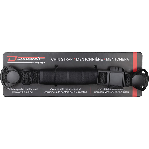 Sangle mentonni&egrave;re &agrave; 4 points Dyna-Clic avec attache magn&eacute;tique et coussinet mentonnier Distribution Élite MP
