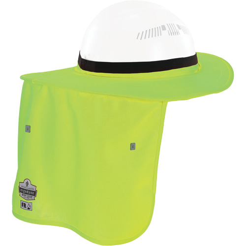 Chill-Its&reg; Lime Green FR Hard Hat Brim with Neck Shade Distribution Élite MP