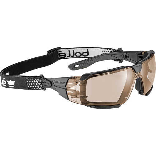 Lunettes de s&eacute;curit&eacute; RUSH+ 2.0 XP avec monture noire et grise, M/G, Lentille Cuivre, Antibu&eacute;e/Anti-&eacute;gratignures, ANSI Z87+ Distribution Élite MP