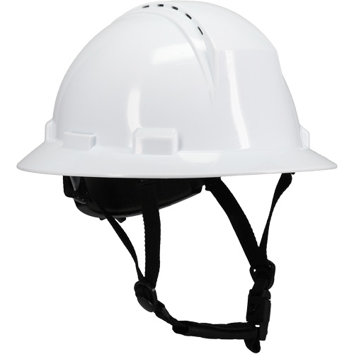 Casque de s&eacute;curit&eacute; &agrave; bord complet Kilimanjaro avec coque en PEHD, R&eacute;pond aux normes CSA type 2, Suspension Rochet, Ventil&eacute; Distribution Élite MP