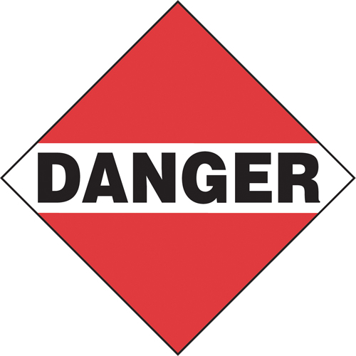 Danger Mixed Load TDG Placard, Aluminum Distribution Élite MP