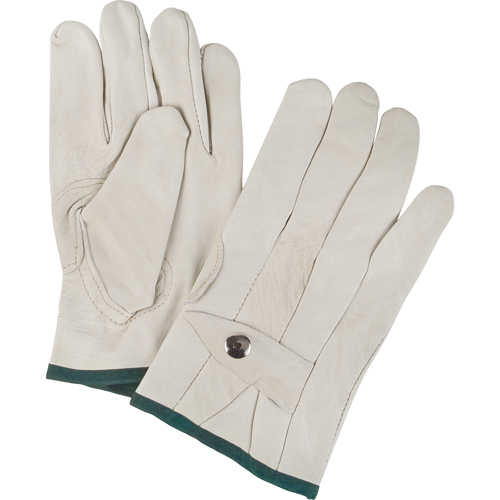 Standard-Duty Ropers Gloves, Medium, Grain Cowhide Palm Distribution Élite MP
