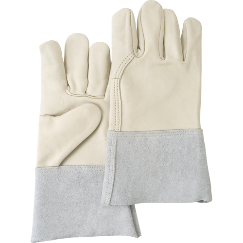 Standard-Duty Work Gloves, Large, Grain Cowhide Palm Distribution Élite MP