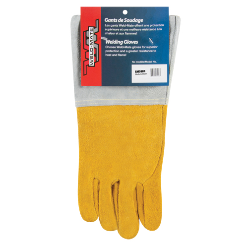 Gants de soudage TIG &agrave; ajustement sup&eacute;rieur, Cuir de daim refendu, Taille Moyen Distribution Élite MP