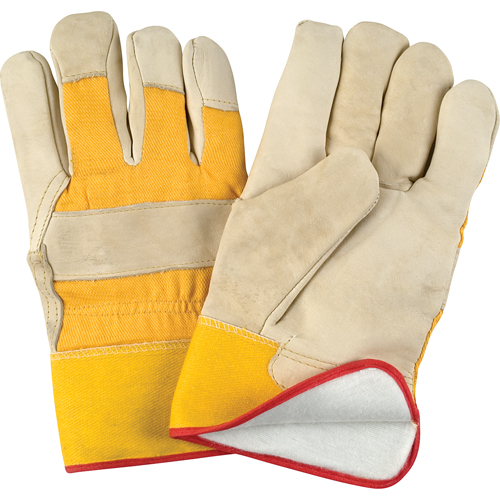 Abrasion-Resistant Winter-Lined Fitters Gloves, X-Large, Grain Cowhide Palm, Foam Fleece Inner Lining Distribution Élite MP