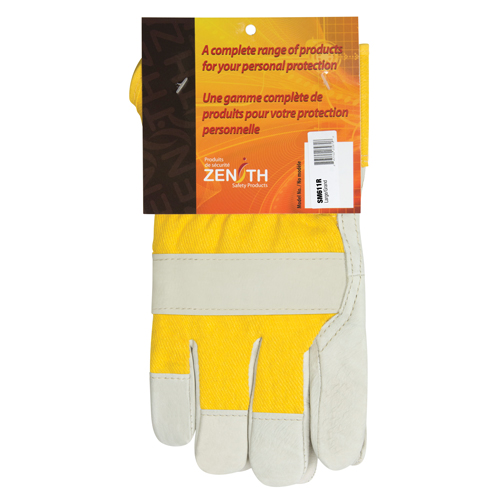 Abrasion-Resistant Winter-Lined Fitters Gloves, Large, Grain Cowhide Palm, Foam Fleece Inner Lining Distribution Élite MP