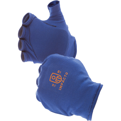 Anti-Impact Fingerless Left-Hand Glove Liner, 6/X-Small, Synthetic Palm, Slip-On Cuff Distribution Élite MP