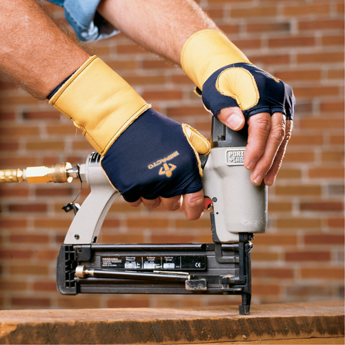 Premium Impact & Repetitive Strain Protective Right-Hand Glove, Size X-Small, Grain Leather Palm Distribution Élite MP