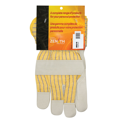 Gants d'ajusteur doubl&eacute;s pour l'hiver &agrave; paume renforc&eacute;e, Grand, Paume en Cuir fleur de vache, Doublure en Molleton de coton Distribution Élite MP
