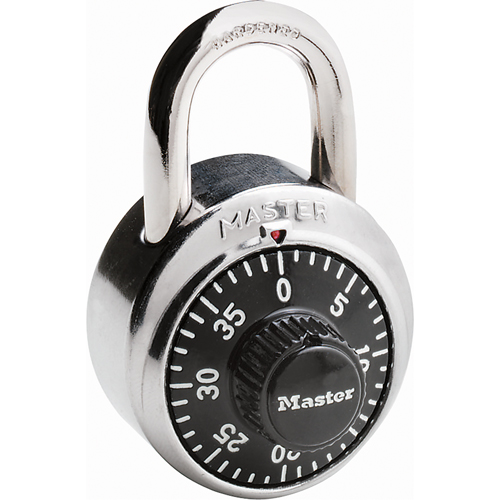 Padlock, Combination, Hardened Steel, 1-7/8" Width Distribution Élite MP