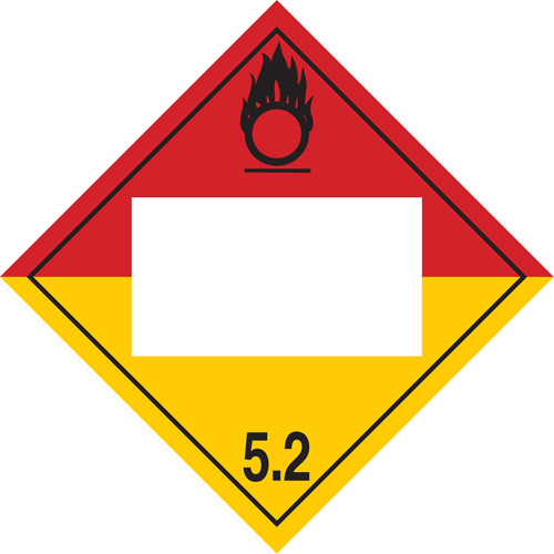 Plaque-&eacute;tiquette TMD peroxyde organique, Plastique Distribution Élite MP