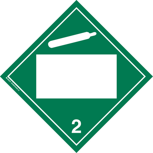 Plaque-&eacute;tiquette TMD gaz non toxique, Plastique Distribution Élite MP