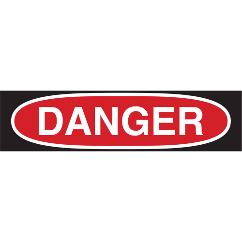 "Danger" Sign, 7" x 10", Polystyrene, English Distribution Élite MP