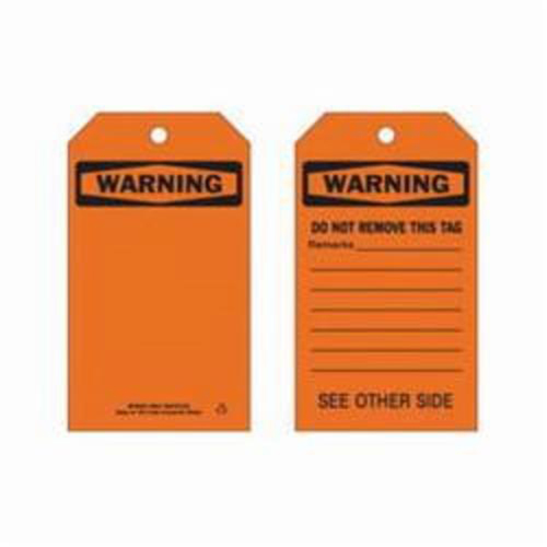 Self-Laminating Safety Tags, Polyester, 4" W x 7" H, English Distribution Élite MP