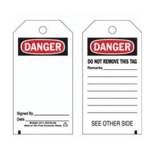 &eacute;tiquettes de pr&eacute;vention des accidents, Polyester, 3" la x 5-3/4" h, Anglais Distribution Élite MP