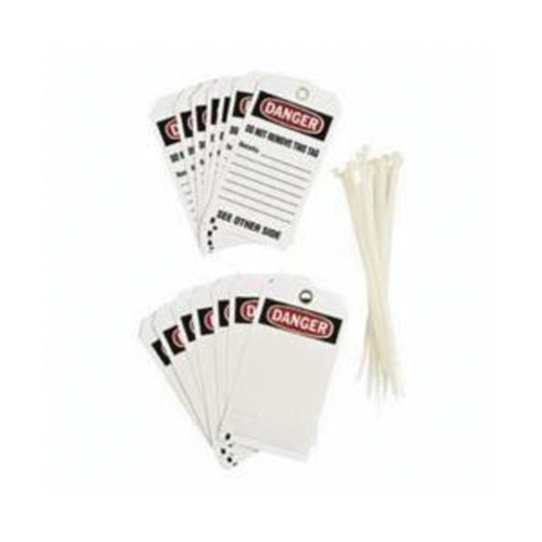 &eacute;tiquettes auto-plastifiantes pour la pr&eacute;vention des accidents, Polyester, 3" la x 5-3/4" h, Anglais Distribution Élite MP
