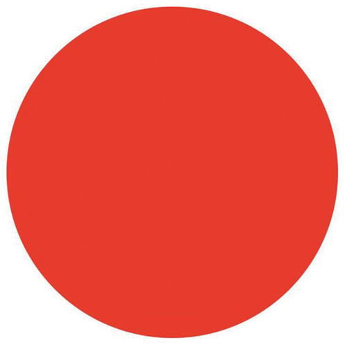 &eacute;tiquettes rondes inscriptibles, Cercle, 3" lo x 3" la, Rouge Distribution Élite MP