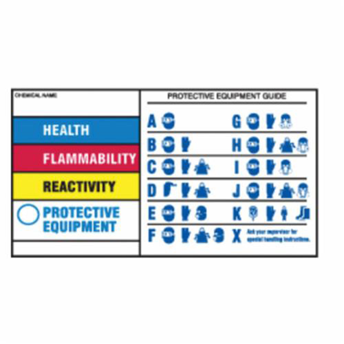 &eacute;tiquettes de protection pour &eacute;quipement, Polyester, Feuille, 7" lo x 4" la Distribution Élite MP