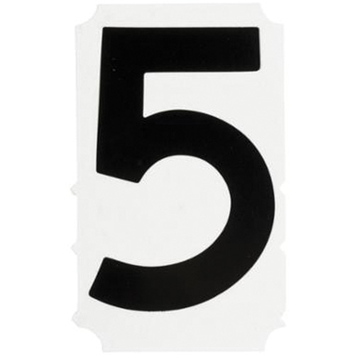 Quick-Align&reg; Individual Gothic Number and Letter Labels, 5, 4" H, Black Distribution Élite MP