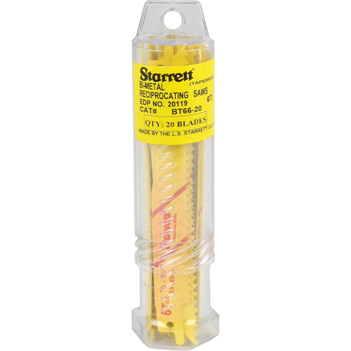 Lames droites pour scies alternatives Fastcut, Bim&eacute;tal, 6 Dents par pouce, 6" lo x 3/4" la Distribution Élite MP