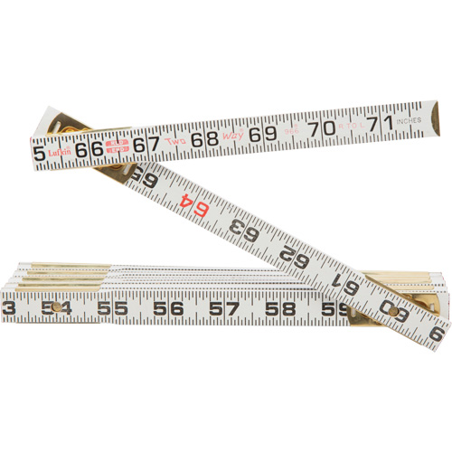 Red End&reg; Two Way&reg; Rule, 6' L, Wood, 1/16" Graduations Distribution Élite MP