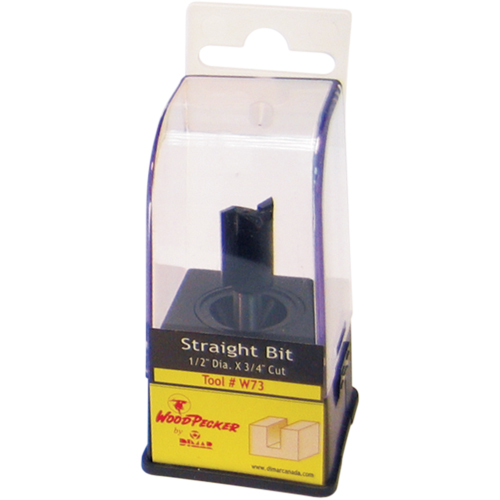 Fraises au carbure Woodpecker, 3/16" dia, 1/2" ha, 1-7/8" lo, 1/4" Manche Distribution Élite MP