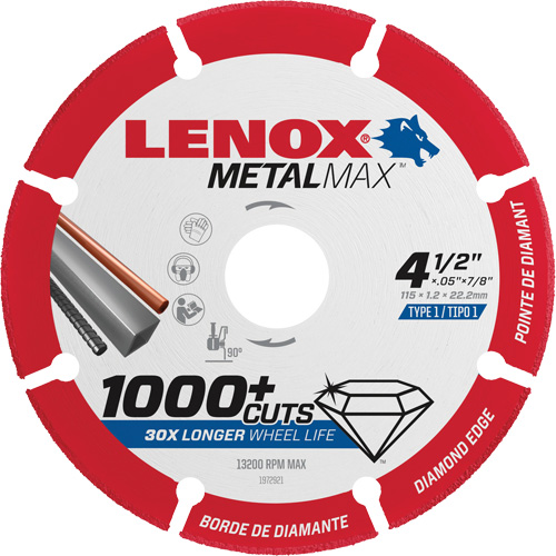 Lames de scie circulaire Metalmax, 4-1/2", Pour M&eacute;tal/Non ferreux Distribution Élite MP