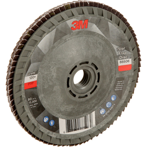 Disque &agrave; lamelles &agrave; changement rapide 769F, 4-1/2" x 5/8"-11, Type 29, Grain 120+, C&eacute;ramique Distribution Élite MP