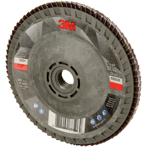 Disque &agrave; lamelles &agrave; changement rapide 769F, 4-1/2" x 5/8"-11, Type 29, Grain 120+, C&eacute;ramique Distribution Élite MP