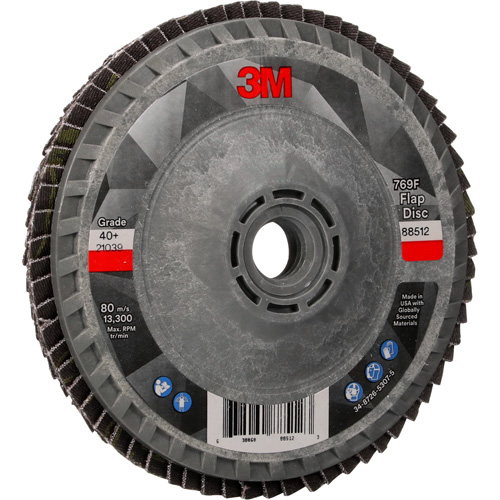 769F Quick Change Flap Disc, 4-1/2" x 5/8"-11, Type 27, 40+ Grit, Ceramic Distribution Élite MP