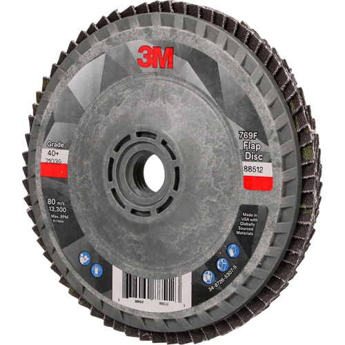 769F Quick Change Flap Disc, 4-1/2" x 5/8"-11, Type 27, 40+ Grit, Ceramic Distribution Élite MP