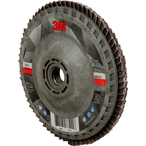 Disque &agrave; lamelles &agrave; changement rapide 769F, 4-1/2" x 5/8"-11, Type 27, Grain 60+, C&eacute;ramique Distribution Élite MP