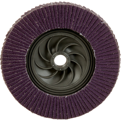 Disque &agrave; lamelles &agrave; changement rapide 769F, 5" x 5/8"-11, Type 27, Grain 80+, C&eacute;ramique Distribution Élite MP