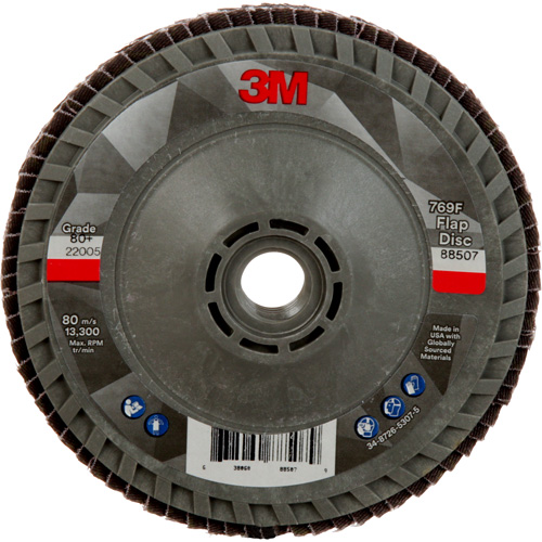 Disque &agrave; lamelles &agrave; changement rapide 769F, 4-1/2" x 5/8"-11, Type 29, Grain 80+, C&eacute;ramique Distribution Élite MP