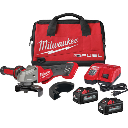 M18 Fuel No-Lock Braking Grinder with One-Key Paddle Switch Kit, 4-1/2" or 5" Wheel, 18 V Distribution Élite MP